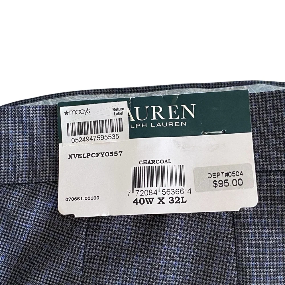 Ralph Lauren Blue & Gray Lightweight Dress Pants - NWT